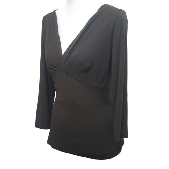 Ann Taylor LOFT Dark Brown Top - Picture 2 of 16